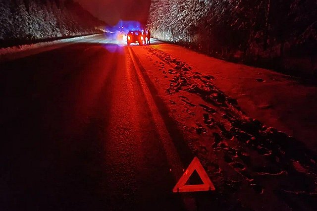 Сотрудники полиции оказали помощь семье в сломавшейся на Серовском тракте машине
