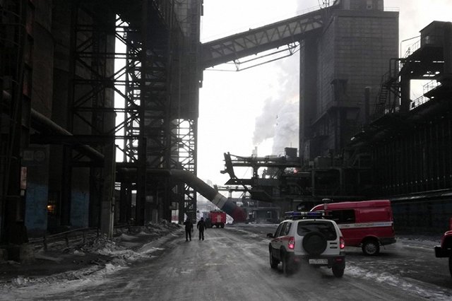 На Магнитогорском металлургическом комбинате произошел пожар