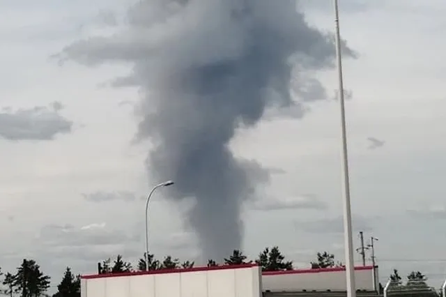 Завод по производству боеприпасов горит в Нижегородской области