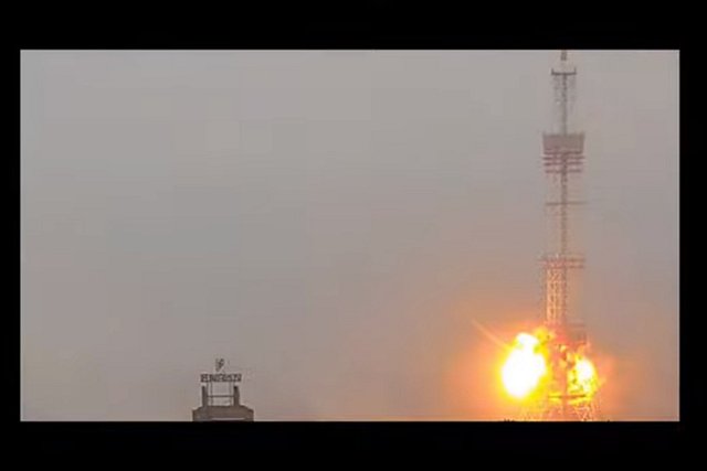 Минобороны РФ заявило о выведении из строя аппаратной телебашни в Киеве
