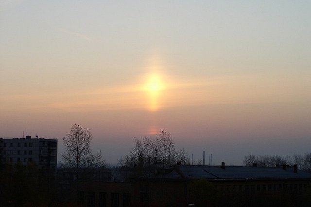 В Екатеринбурге вновь наблюдалось яркое гало