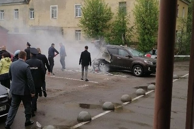 В Подмосковье машина взорвалась из-за снаряда РПГ