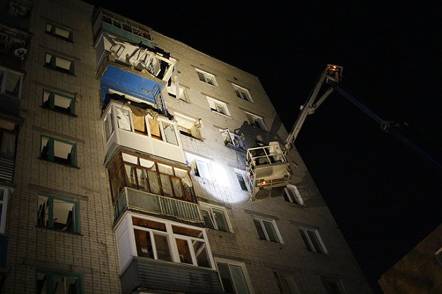 Взрыв газа произошел в жилом девятиэтажном доме в Зеленодольске