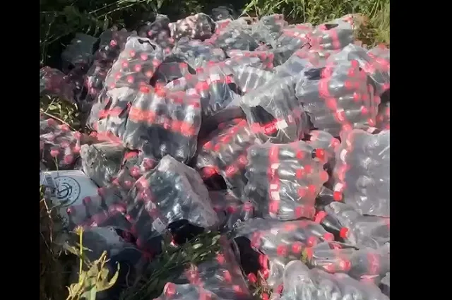 Под Екатеринбургом в лесу школьники нашли сотни бутылок оригинальной «Кока-колы»