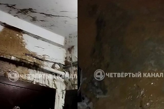 Под Екатеринбургом неизвестные облили подъезд фекалиями