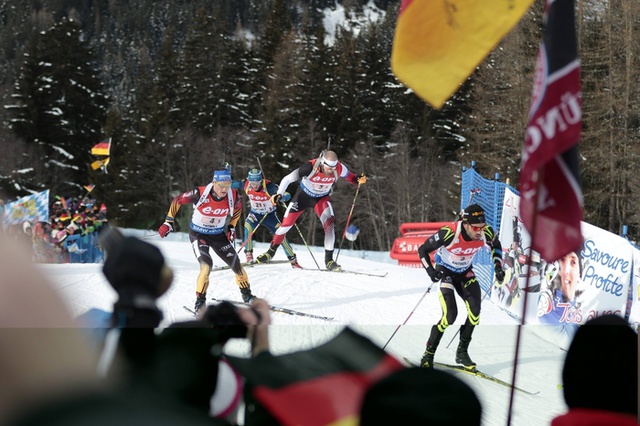 Мужская сборная России по биатлону осталась без медалей в эстафете
