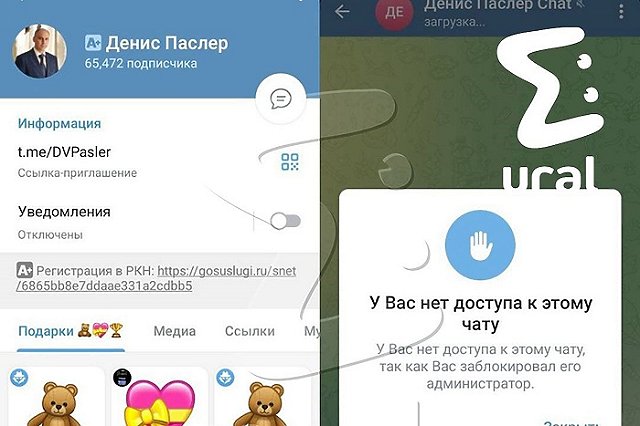 В телеграм-канале Дениса Паслера начали банить свердловчан, недовольных медициной