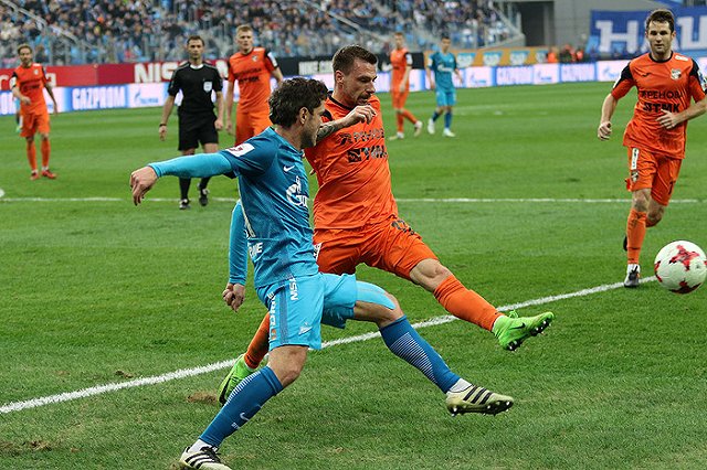 Поведение футболистов «Урала» в матче с «Зенитом» названо «неподобающим»