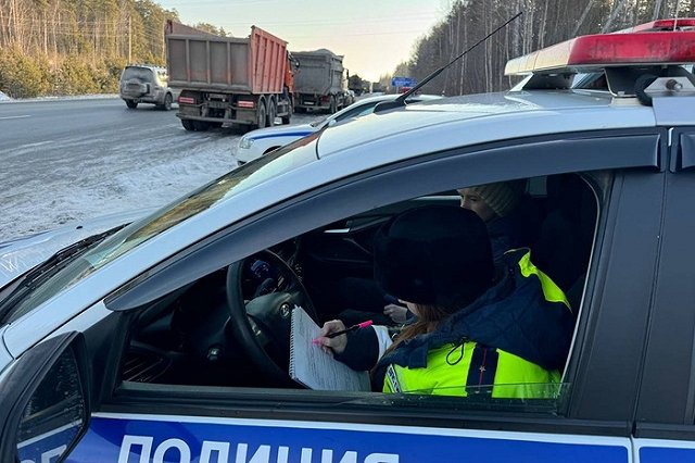 На ЕКАДе столкнулись несколько фур