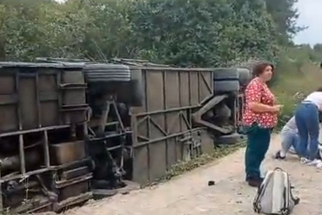 В Минздраве назвали регионы, туристы из которых находились в перевернувшемся в Карелии автобусе