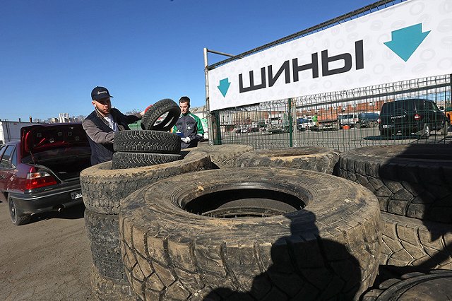 Свердловчане сдали почти 40 тысяч автомобильных шин за год
