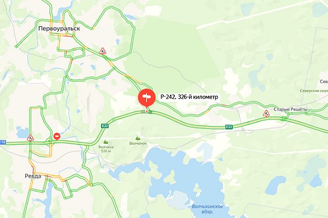 На Пермском тракте ограничили движение в сторону Екатеринбурга