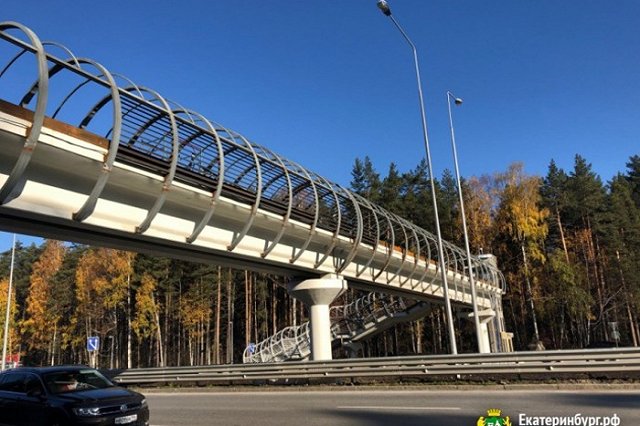 Надземный переход над дублёром Сибирского тракта скоро будет запущен в эксплуатацию