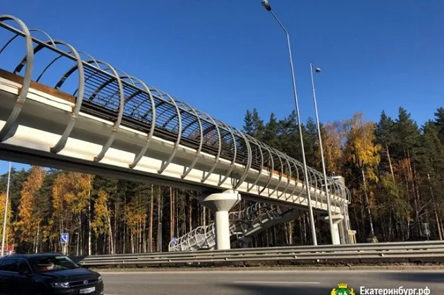 Надземный переход над дублёром Сибирского тракта скоро будет запущен в эксплуатацию