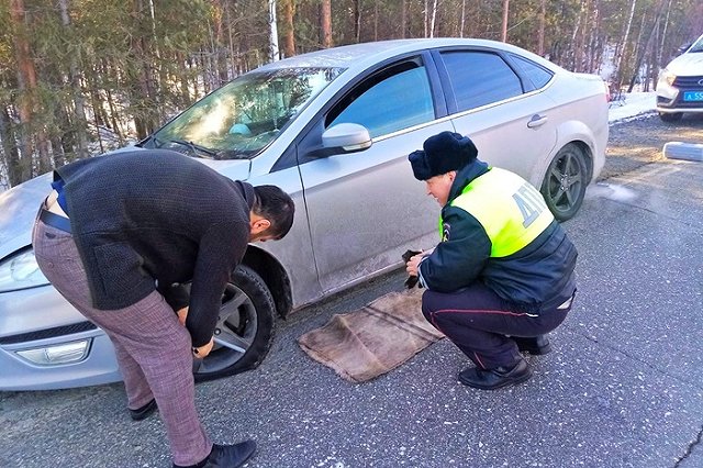 «Пока ты спал». Сотрудники ГИБДД Ивделя помогли на трассе мужчине с двумя детьми