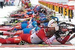 Россияне взяли бронзу на этапе Кубка мира по биатлону