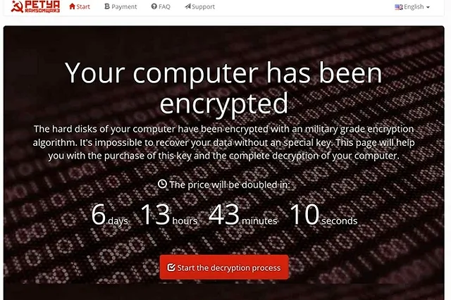 За два дня хакеры заработали на вирусе Petya 4 биткоина