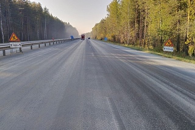 Часть трассы Пермь — Екатеринбург перекрыли из-за ремонта