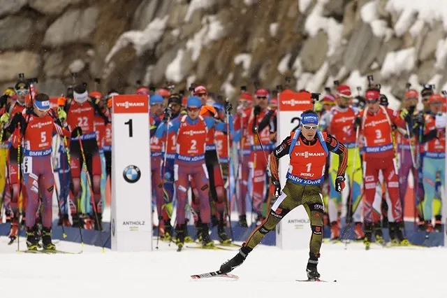 Наши биатлонисты стали первыми в Антерсельве