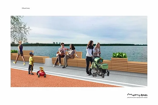 Опубликованы эскизы «самой длинной скамейки» в Шарташском лесопарке