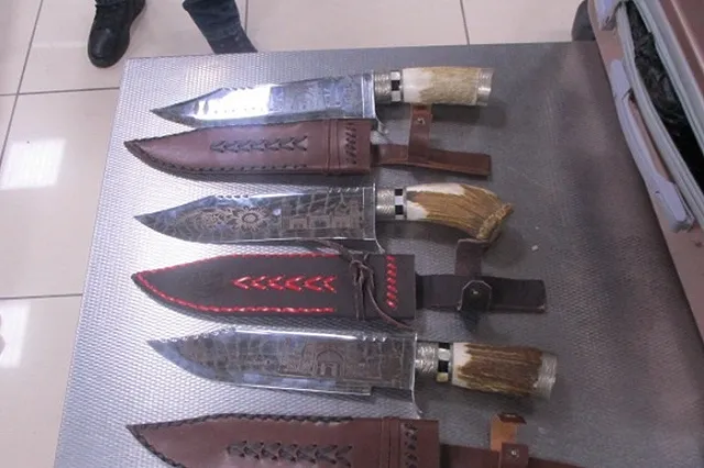 Мужчину из Узбекистана с арсеналом холодного оружия остановили в Кольцово