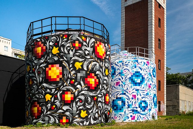 Уличные художники нарисовали в Екатеринбурге два новых арт-объекта