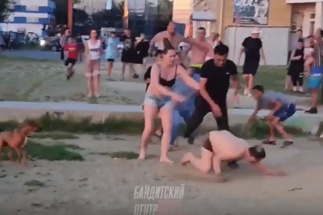 На Визовском пруду произошла массовая драка, в которой участвовали даже собаки