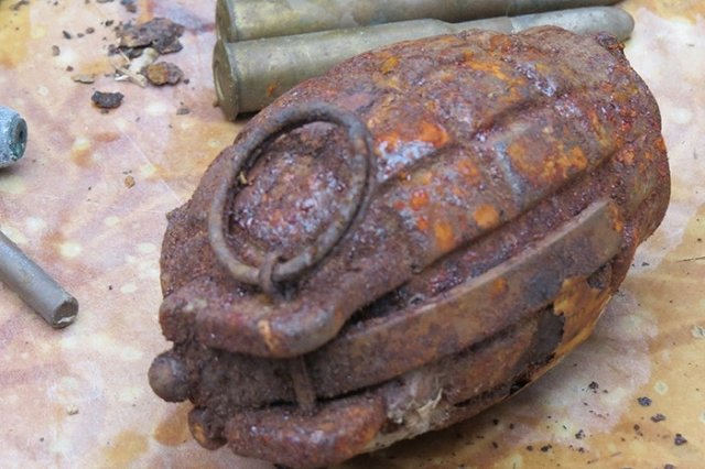 Уралец нашел у себя в огороде схрон с боеприпасами времен Гражданской войны
