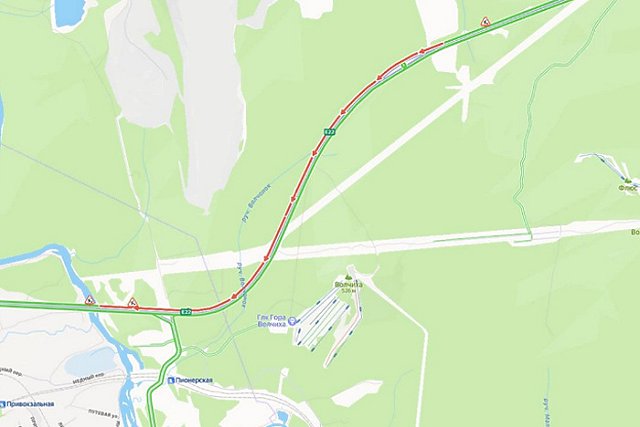 Движение в сторону Ревды из Екатеринбурга встало