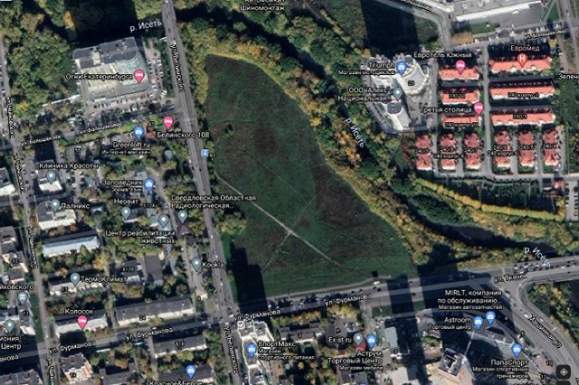 Мэрия Екатеринбурга утвердила проект застройки пустыря на Фурманова-Белинского