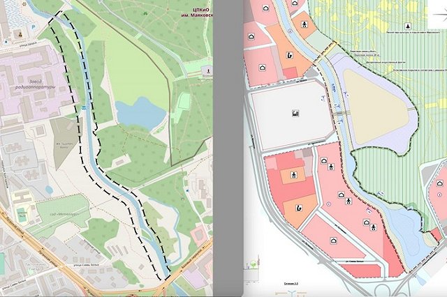 В мэрии Екатеринбурга показали, как изменят русло Исети возле парка Маяковского
