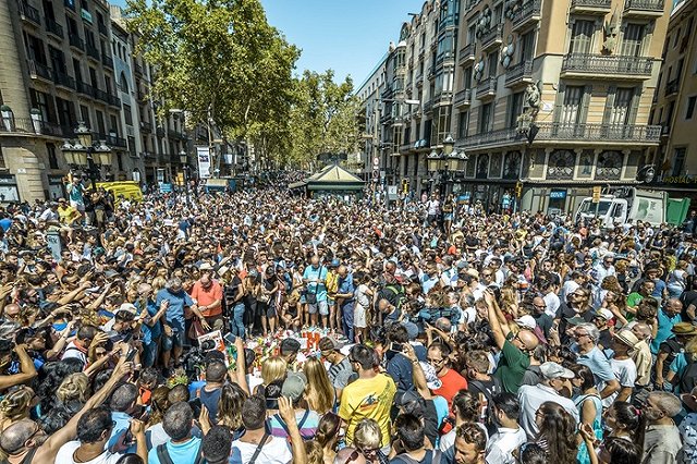 В Барселоне разогнали митинг противников исламизации Европы