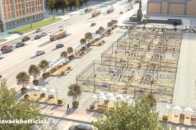 Стало известно, когда на площади 1905 года можно будет играть в теннис и бадминтон