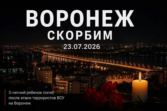 Трехлетний мальчик погиб при падении вражеского БПЛА в Воронежской области