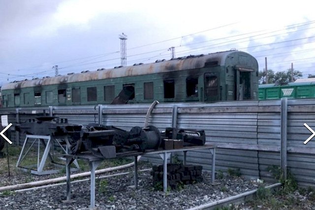 Вагон, в котором жили рабочие пути СвЖД, сгорел ночью в Камышлове