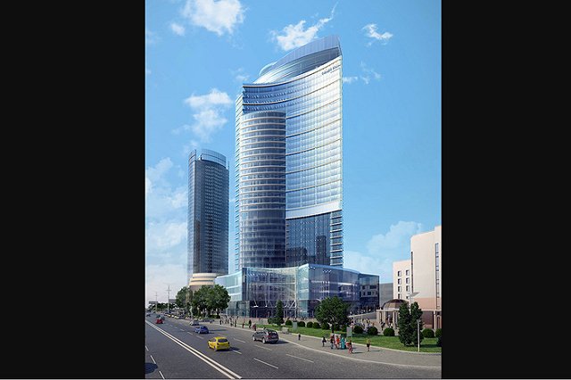 Небоскрёб-долгострой возле Высоцкого получит новый облик