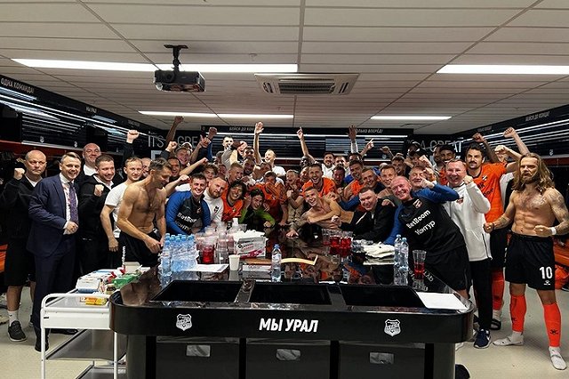 ФК «Урал» впервые в истории возглавил чемпионат России