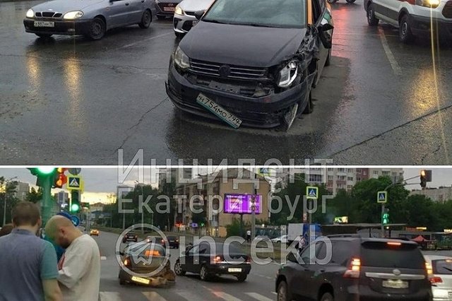 На проспекте Космонавтов в аварии пострадали женщина и двое детей