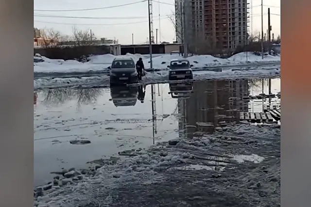 С приходом весны в Екатеринбурге вновь появилось «море»