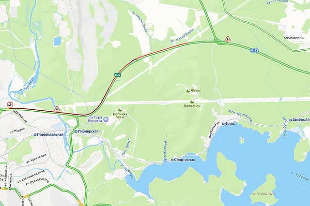 Пермский тракт встал в гигантскую пробку из-за ДТП