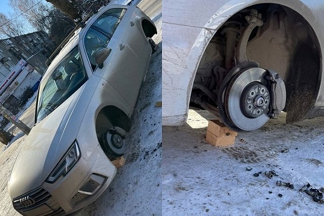 «Разули» элитную иномарку: в Екатеринбурге орудуют автоворы