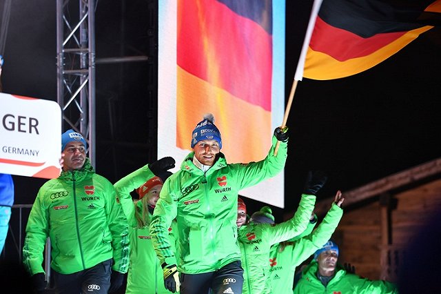 Сборная России завоевала бронзу в первой гонке на ЧМ по биатлону