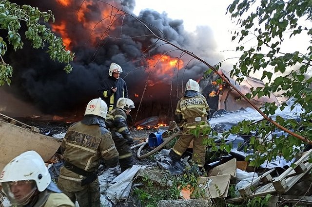 Пожар на Фронтовых бригад локализован