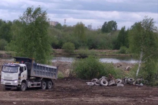 Жители Широкой речки пожаловались на новую свалку у озера