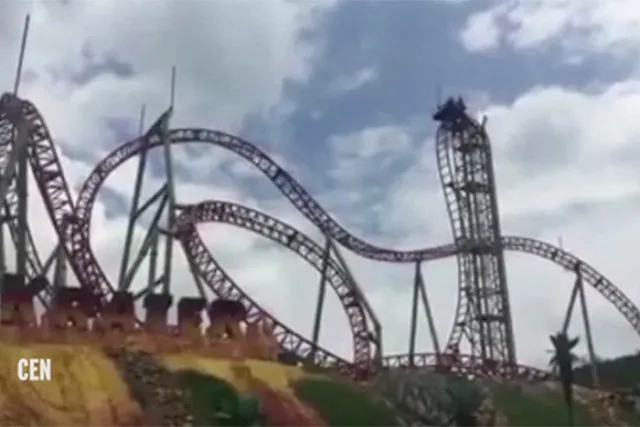 В Колумбии мужчина-инвалид рухнул с американских горок