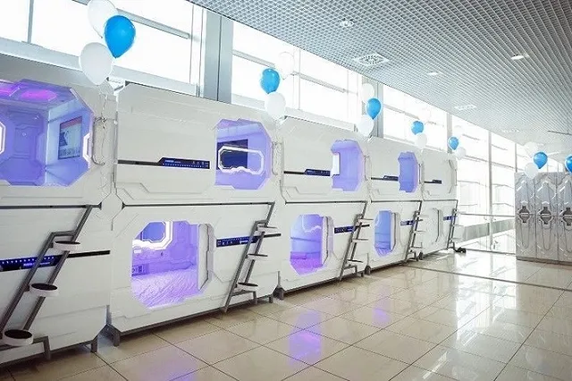 Капсульный отель открылся в аэропорту Кольцово