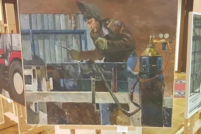 В Госдуме открылась выставка картин соцреализма, написанных в 2018 году