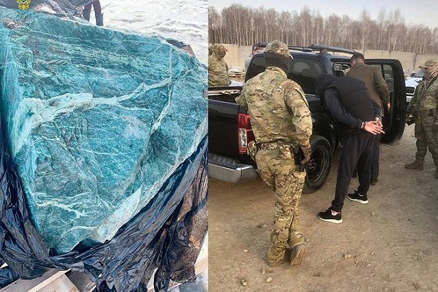 Трое уральцев намеревались незаконно вывезти в Китай 30 тонн полудрагоценного камня