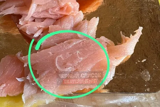 Екатеринбурженка купила в магазине рыбу с червями