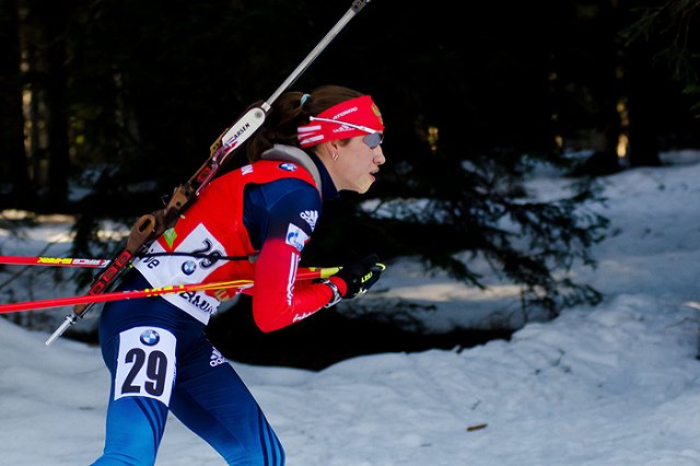 Российские биатлонистки заняли весь пьедестал в гонке преследования на Кубке IBU